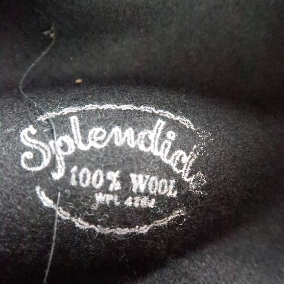 Vintage 60s Coralie Black Felt Wool Fedora Hat main image 6